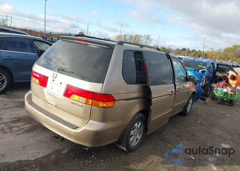 2003 Honda Odyssey Ex-L from USA, damaged, VIN 5FNRL18903B151840